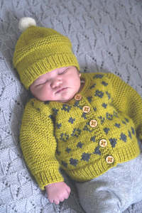 Lisa F Patterns: Lisa F Soren Cardigan and Hat BC128