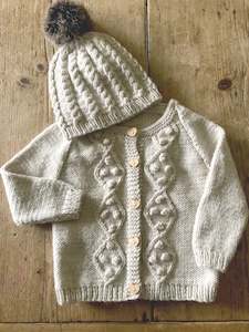 Lisa F Patterns: Lisa F Riley Cardi and Hat BC98