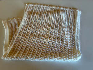 Hand Knit Heirloom Baby Blanket (Ref Hei)