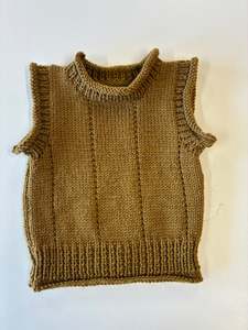 Hand Knit New Zealand Merino Vest (Ref Bil)