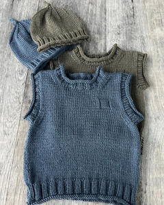 Kiwi Knit Pattern Rudy Vest and Hat