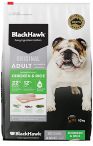 Products: BlackHawk Adult Chicken and Rice 20kg - Cambridge Grains
