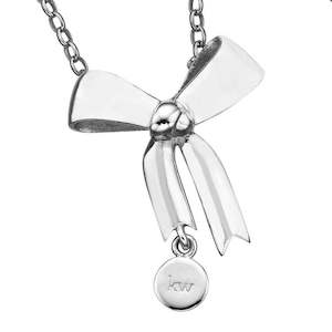 Karen Walker 2: Bow Pendant Silver