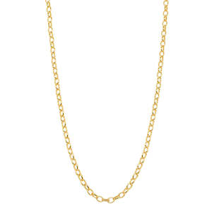 9ct Yellow Gold Belcher Necklace - 50cm