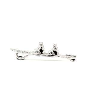 Ski Pendants: Double Ski Boot With Diamonds - Large