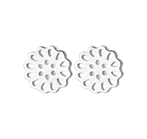 Boh Runga 1: Lotus Studs Sterling Silver