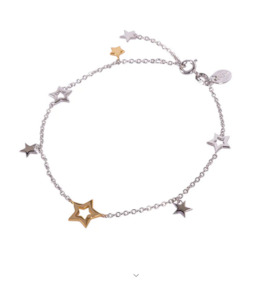 Boh Runga 1: Stargazers Bracelet Sterling Silver and 9CT Yellow Gold