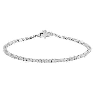 Diamond Bracelets: 18ct White Gold Diamond Bracelet