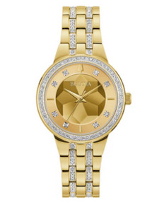 Bulova: Classic Crystal Phantom Watch - Gold