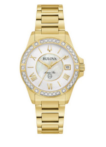 Bulova: Marine Star Diamond Watch - Ladies