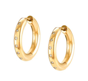 Nomanation Jewellery: Infinito hoops - Gold