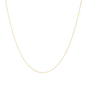 Gold Plated Jewellery: Yellow Gold Plated Sterling Silver Cable Chain