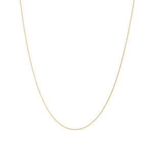 Gold Plated Jewellery: Yellow Gold Plated Cable Chain - 45cm