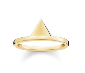 Gold Plated Jewellery: Gold plated triangle ring