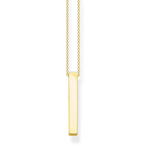 Gold Plated Jewellery: gold plated bar necklace