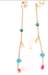 Gold Plated Jewellery: Gold Plated Riviera Drop Earrings