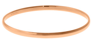 All Rose Gold: Rose Gold 5mm Flat Bangle