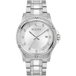 Men's Crystal Gift Set - Stainless Strap