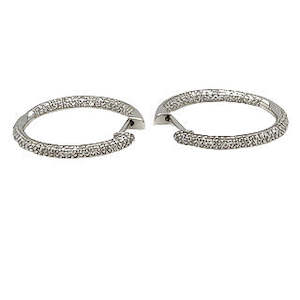 Diamond Earrings 1: In and Out Hoop Earrings