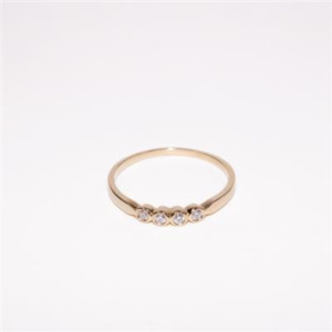 Diamond Rings 1: 9ct YG Bezel Set Diamond Ring - TDW = 0.08ct