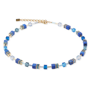 Natural Lapis Lazuli & Golden Necklace.