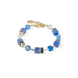 Coeur De Lion 1: Natural Lapis Lazuli & Gold Bracelet.