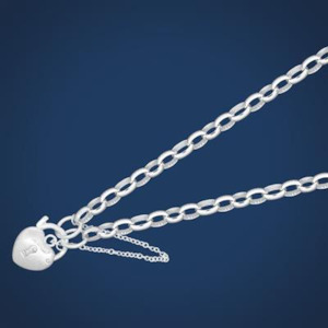 Oval Belcher With 12mm Padlock Bracelet - 19cm - SS