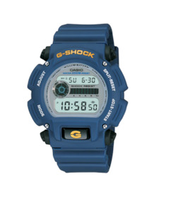 Watches: Mens Blue G-Shock - Alarm - Stopwatch