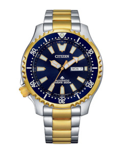 Citizen 1: Promaster Marine - Two Tone Bracelet - Navy Dial