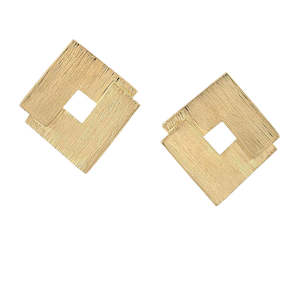 Ede Addison: Double Vee Earrings - GP