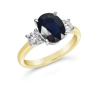 Sapphire & Diamond Ring