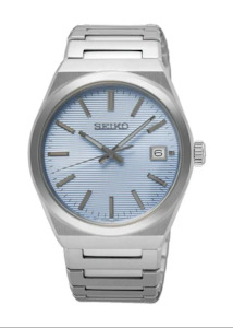 Seiko Gents 100m Quartz Ice Blue Dial Watch