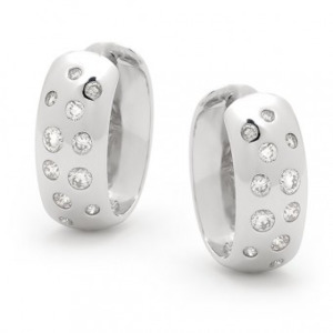 9ct Rose Gold & Diamond Earrings