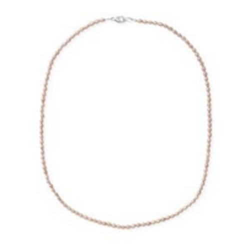 Pearls: Natural Pink FWP Drop Shape Strand with SS Clasp - 2-3mm