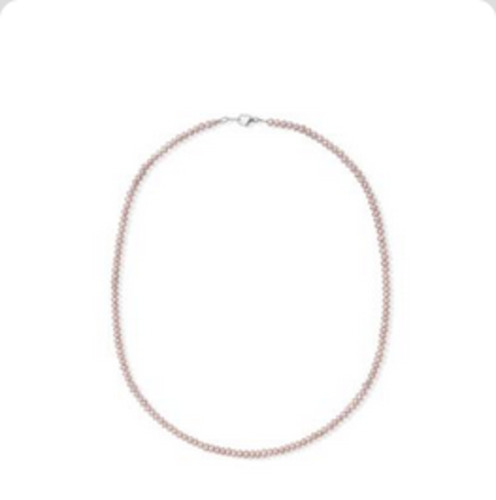 Pearls: Natural Pink Semi-Round Pearl Strand with TC1R Wire – 3.5mm