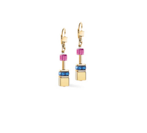 Bright Rainbow & Metallic Gold earrings - GP