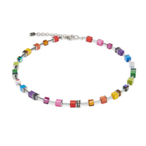 Coeur De Lion 1: Lite Bright Rainbow Necklace - Stainless