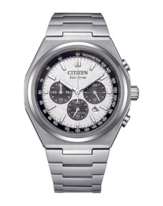 Citizen 1: Citizen Zenshin Super Titanium Chronograph Silver Dial