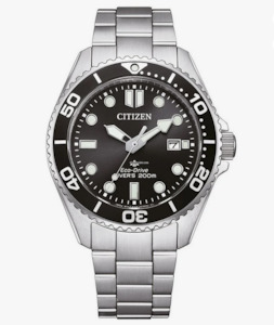 Citizen 1: Citizen Eco-drive Analog Solar Radio Metal Watch
