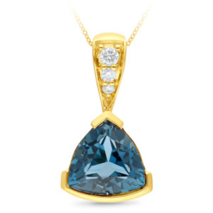 London Blue Topaz Pendant