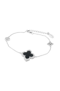 Georgini: Black Agate Fairwater Bracelet - SS