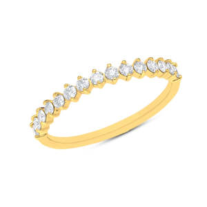 The Samantha - Round Brilliant Cut Diamond Band Ring