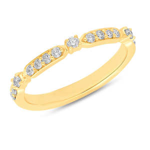 Cambridge Bridal: The Jessamine - Round Brilliant Cut Diamond Band Ring