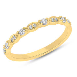 The Harlow - Round Brilliant Cut Diamond Band Ring