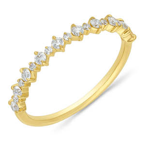 Cambridge Bridal: The Selene - Round Brilliant Cut Diamond Band Ring