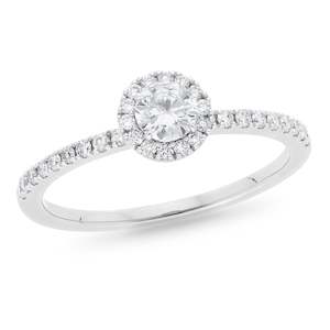 The Kiera - Round Brilliant Cut Halo Cluster Diamond Ring