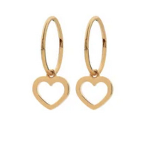 Earrings: Mini Heart Sleepers