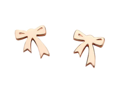 Mini Bow Studs - Rose Gold