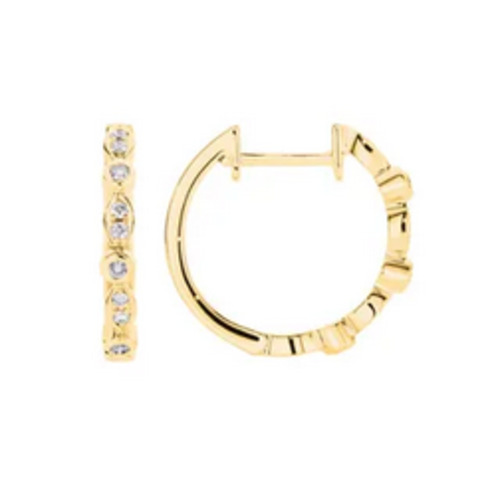 Earrings: Mini Huggie Diamond earrings