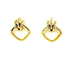 3 Bar Diamond Shaped Earring - 9ct YG